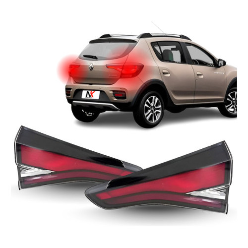 Par/Un Lanterna Traseira Sandero Stepway 2020 2021 2022 2023 2024 2025  1ª Linha Novo Sinaleira