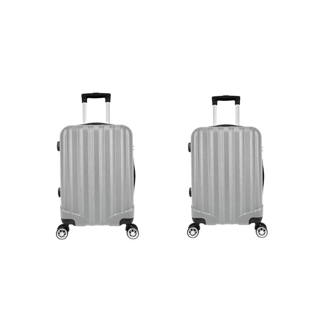 Kit Mala de Viagem abs 2 peças Adventure e Action Fortt Cinza MAB01-CZ em Oferta na Shopee