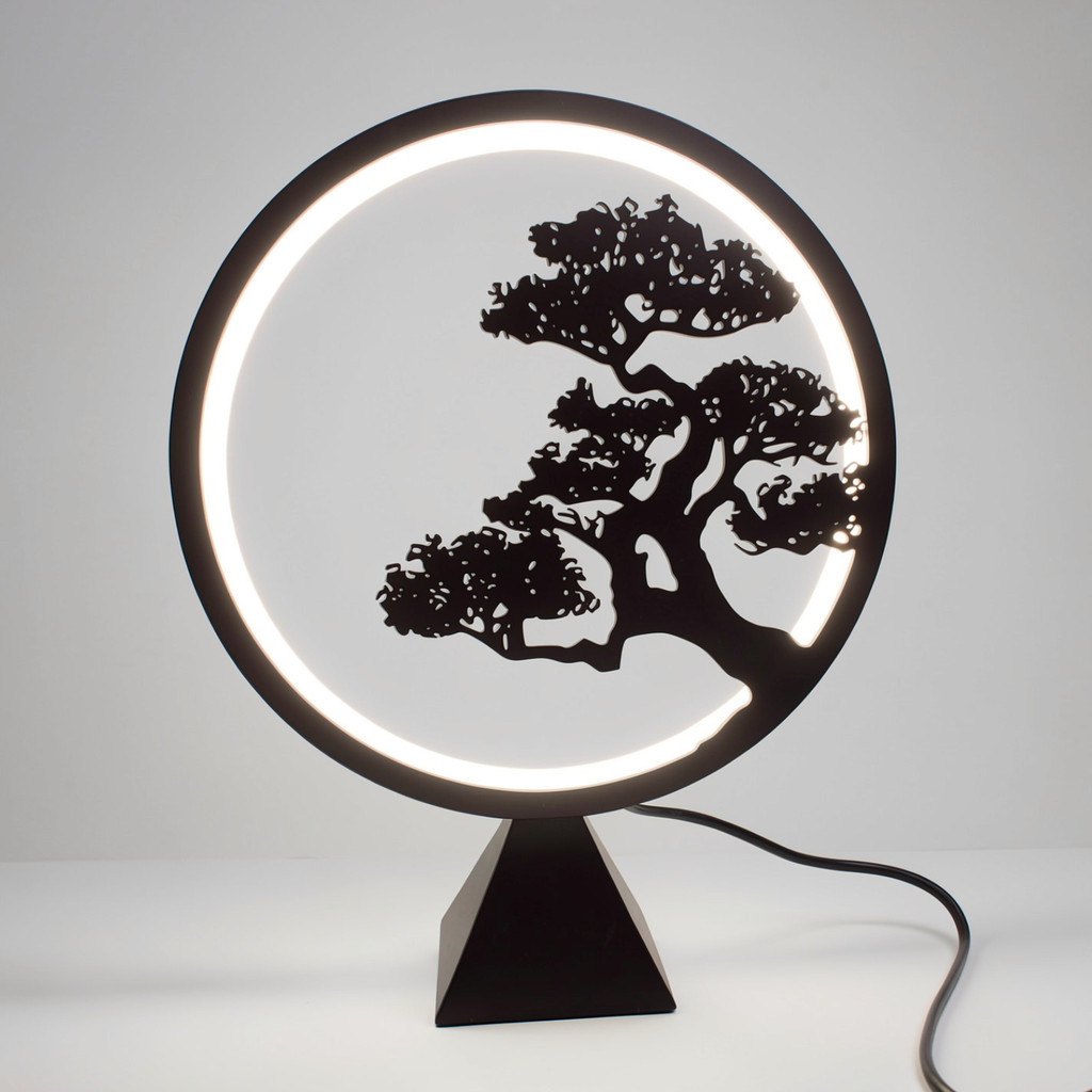 Imagem Luminaria Bonsei Zen - Decoração Moderna Para Sala E Quarto | Abajur Decorativo Minimalista