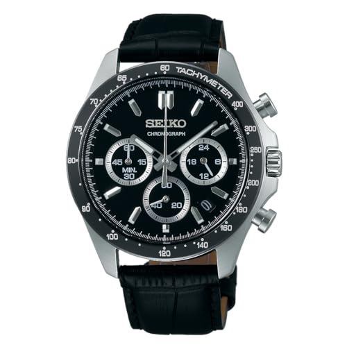 [Relógio Seiko] Cronógrafo De Quartzo Selection (Horizontal 3 Olhos) SBTR021 Masculino Preto