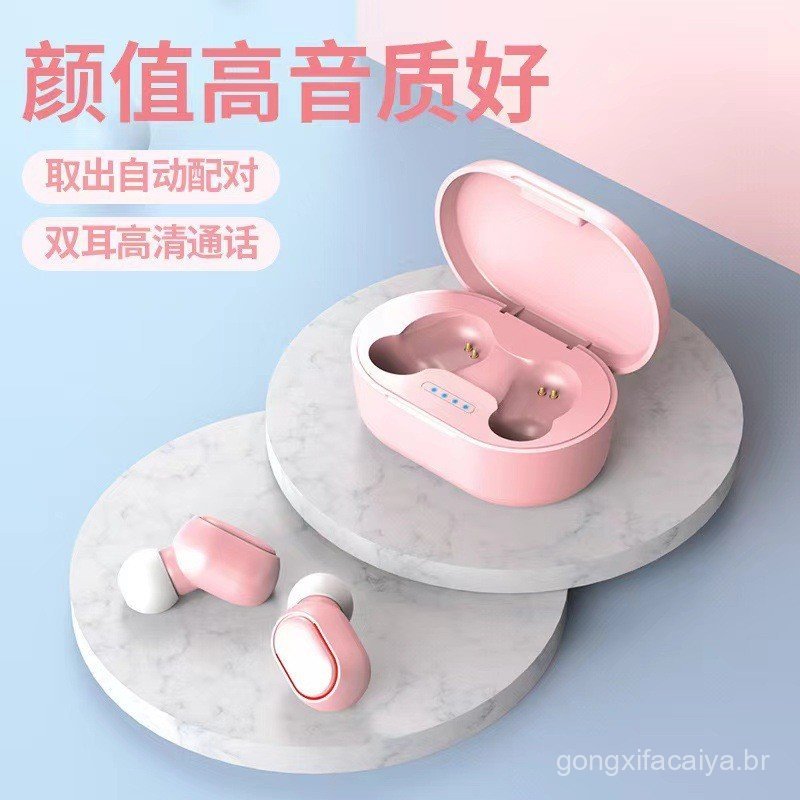    Fone de Ouvido Bluetooth Sem Fio A6S E6S E7S, Pequeno, Adequado para Esportes, Negócios - Fone de Ouvido Bluetooth Se