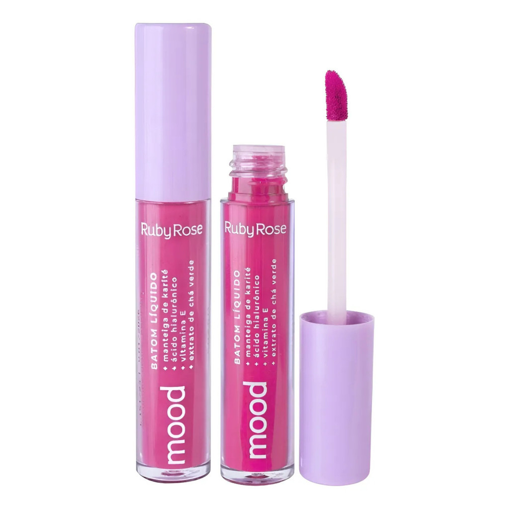 BATOM LABIAL LIQUIDO MOOD HB566S5 3,2ML CHARM RUBY ROSE · foto 2