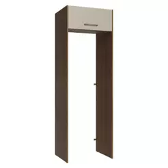 Porta-Geladeira 73 cm 1 Porta Basculante Rustic/Crema Agata Madesa