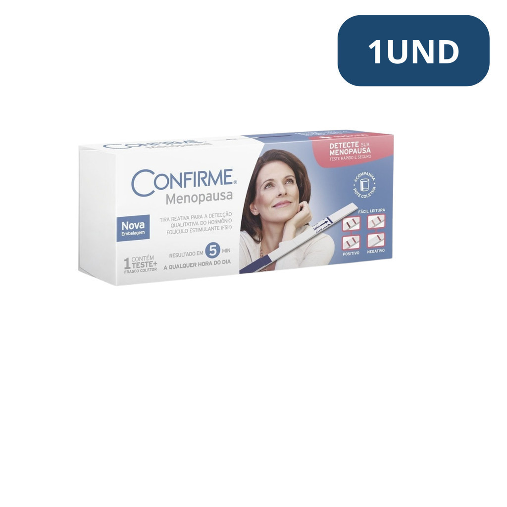 Teste De Confirme Menopausa 1 Teste + Frasco Coletor em Oferta na Shopee