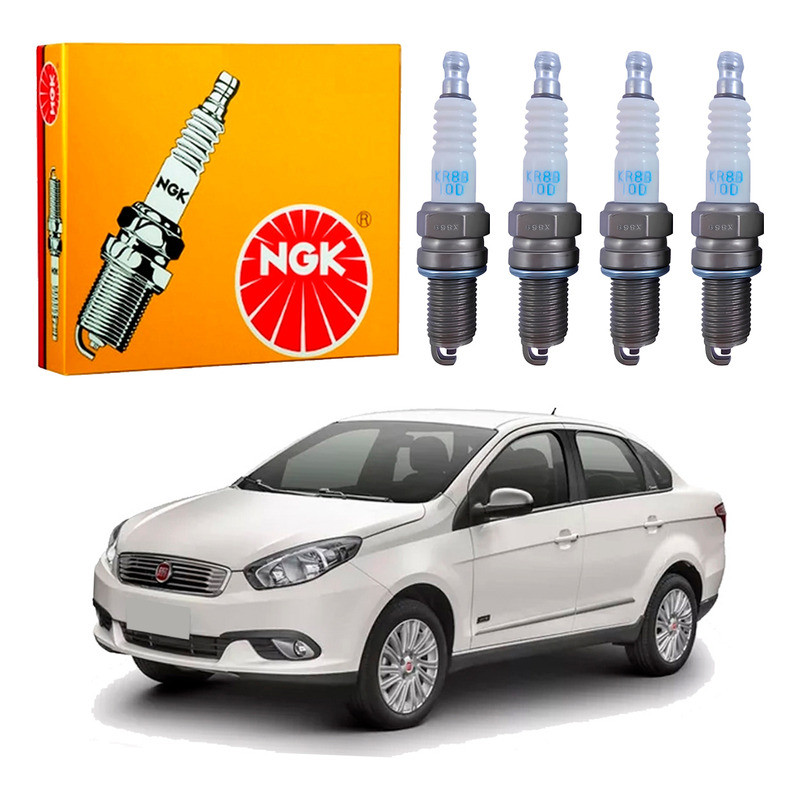 Jogo Velas Ngk Grand Siena 1.0 Evo 1.6 16v 2015 A 2021