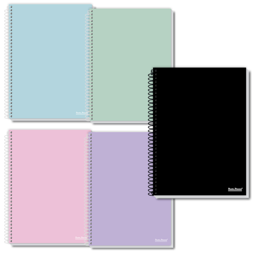 Caderno Universitário Espiral Capa Dura 10 Matéria 160 Folhas Office Pastel em Oferta na Shopee