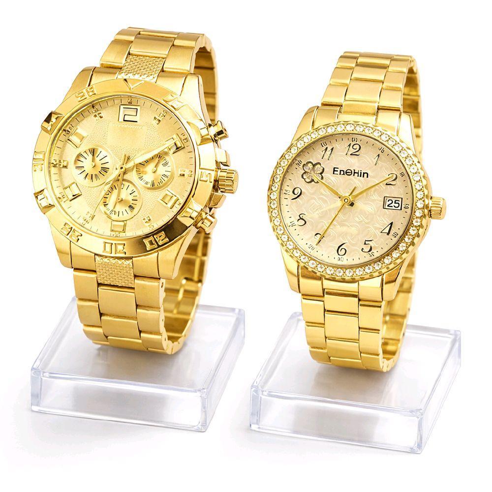 Detalhes do Relógio Casal Elegante – Masculino e Feminino | Presente Ideal