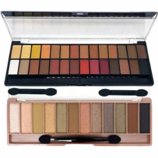 Belle Angel Kit Com 2- 1 Paleta 28 Cores Sombras Nude com Pincéis E 1 Paleta de Sombra 12 Cores B012-2/B013