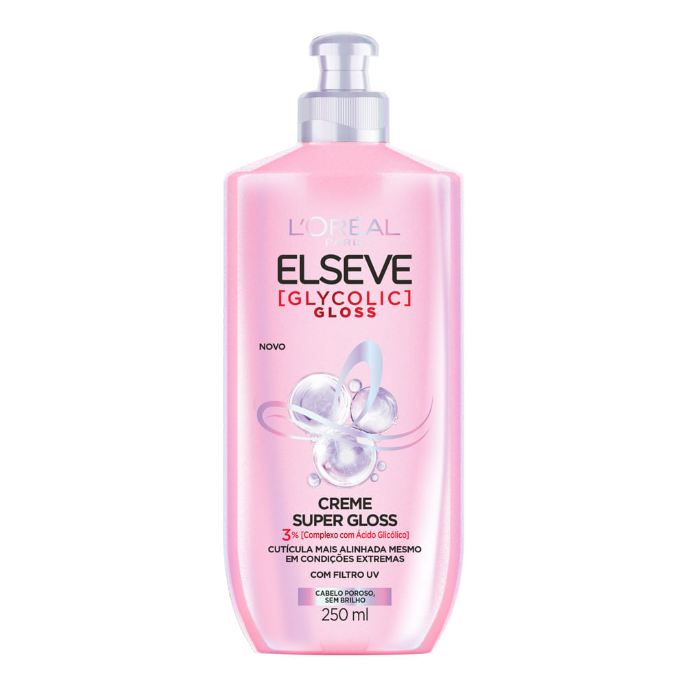 Creme para Pentear Elseve Glycolic Gloss L'oréal Paris Super Gloss 250ml