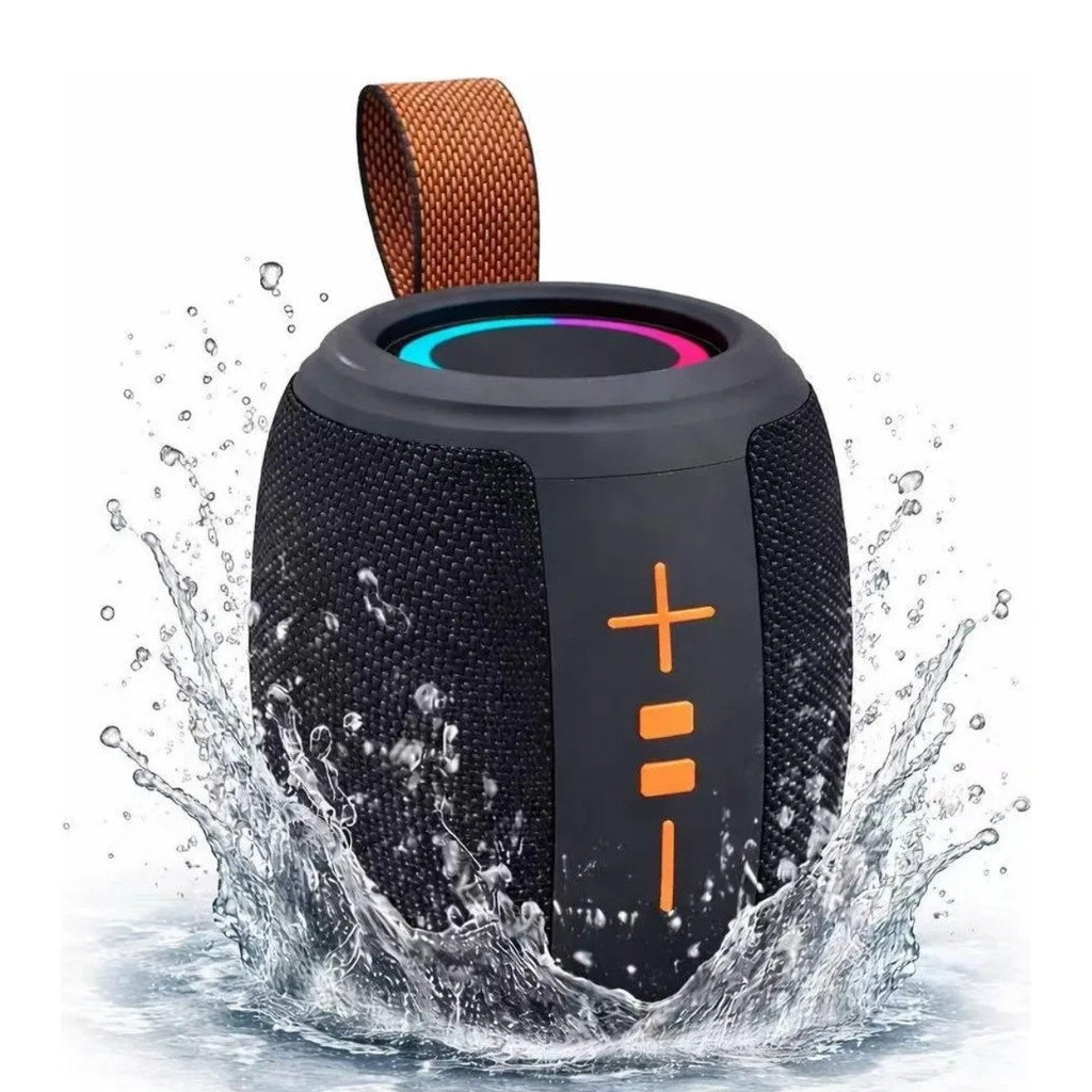 Caixa de Som Bluetooth Portátil Som Alto Para Festa com Led Colorido RGB 50W