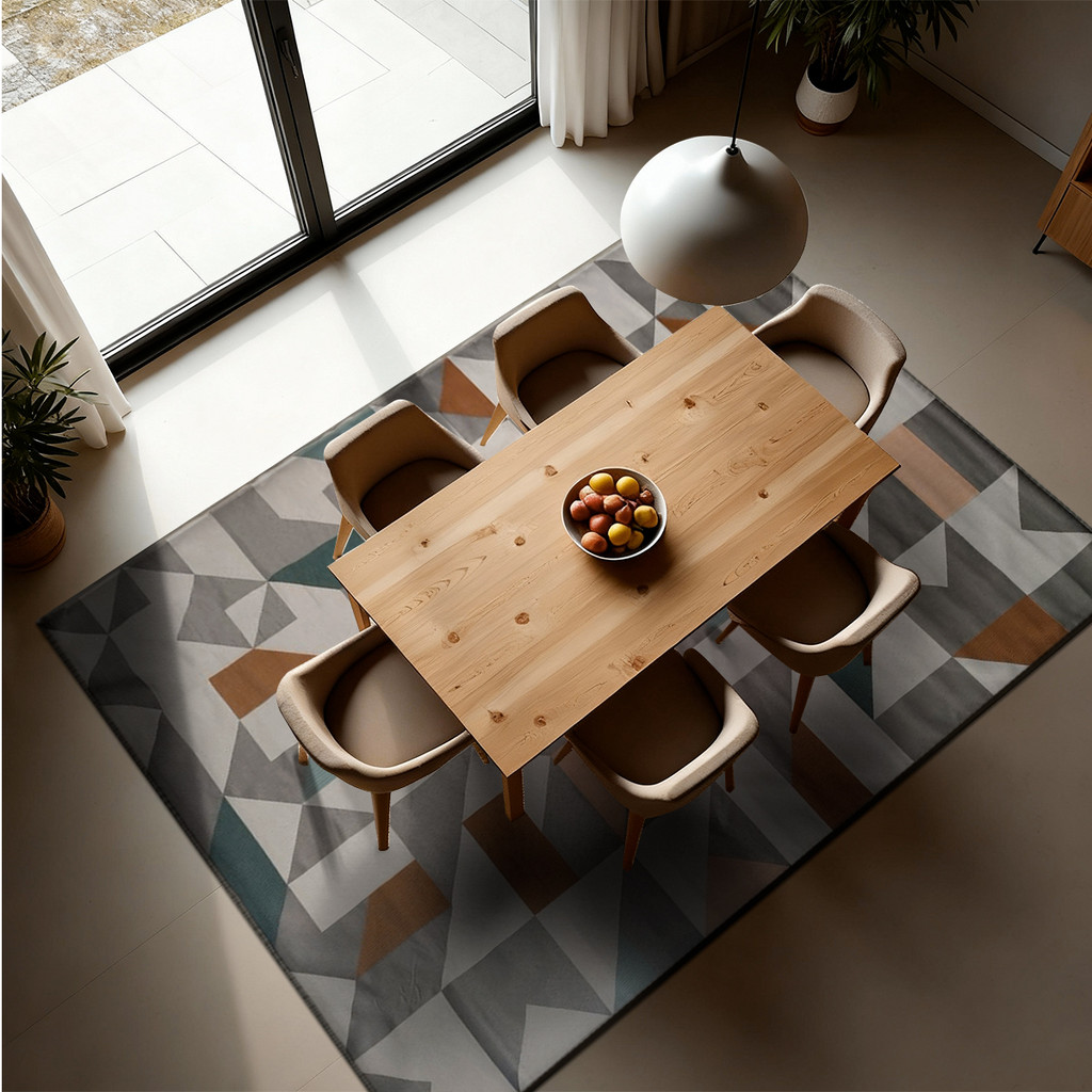 1 Tapete Sala de Jantar Mesa Grande 200X250 Js Do Zi Vr