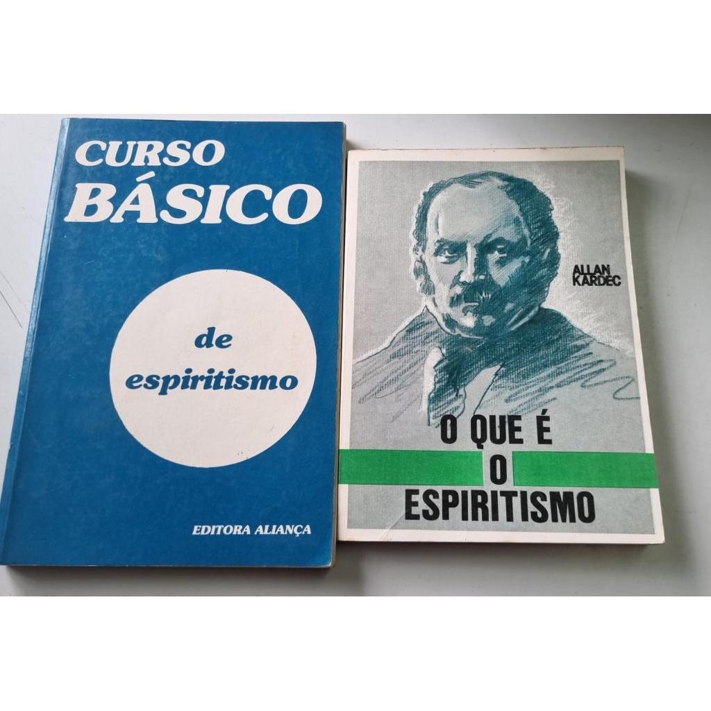 Kit 2 livros Curso Básico de Espiritismo Editora Aliança e O Que É O Espiritismo  de Allan Kardec editora Difusão Espiri