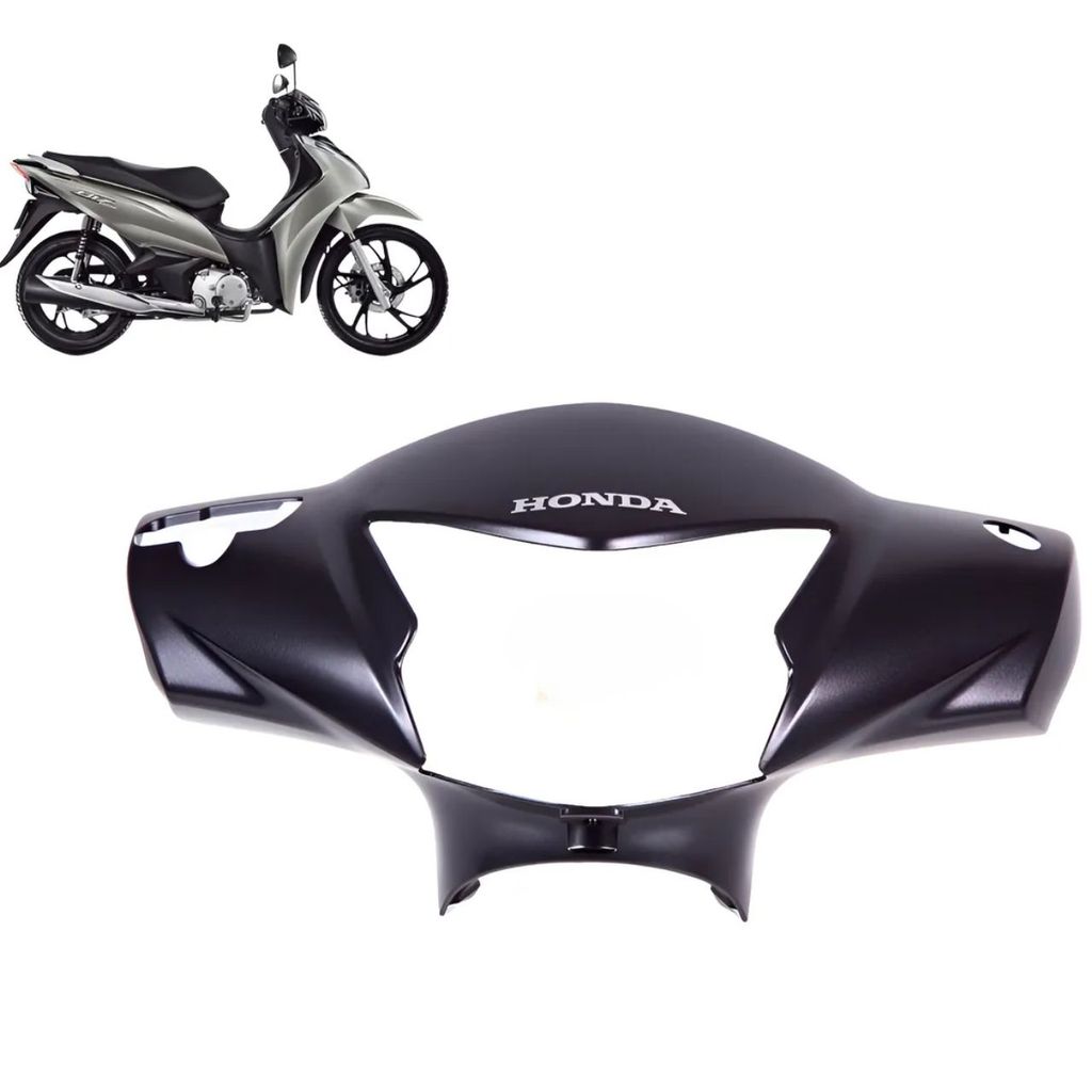Carenagem Farol Biz 125 Ex 2023 A 2024 Prata Original Honda Prata Paulista Fosco Metálico