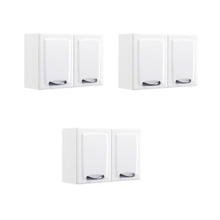 Kit Com Três ( 3 ) aéreos New Premium De 2 Portas - Armário em aço - Itatiaia