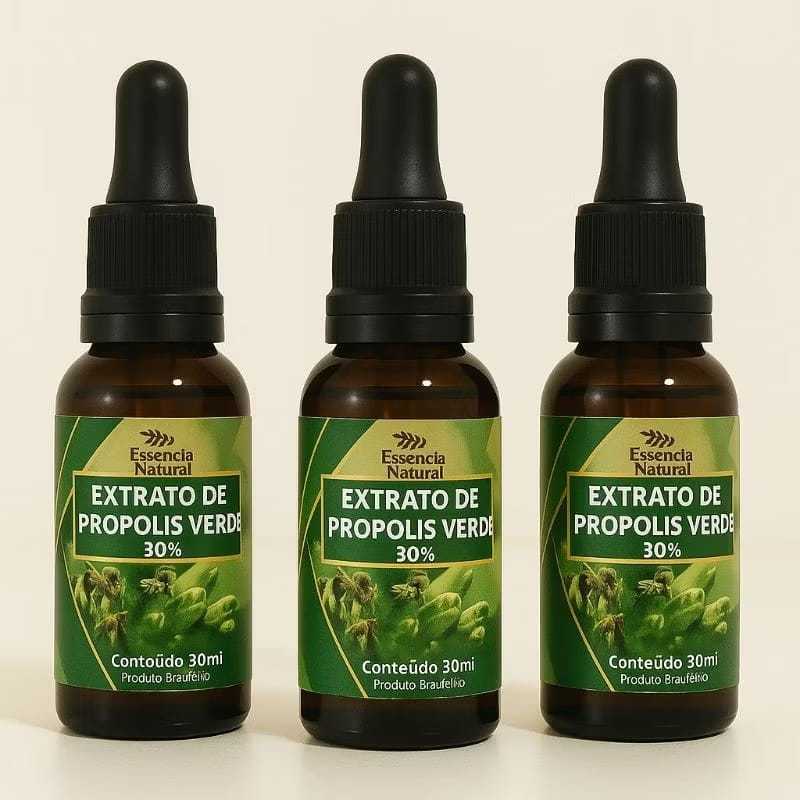 COMBO 3UND extrato de própolis-verde 30ml cada f(rasco)