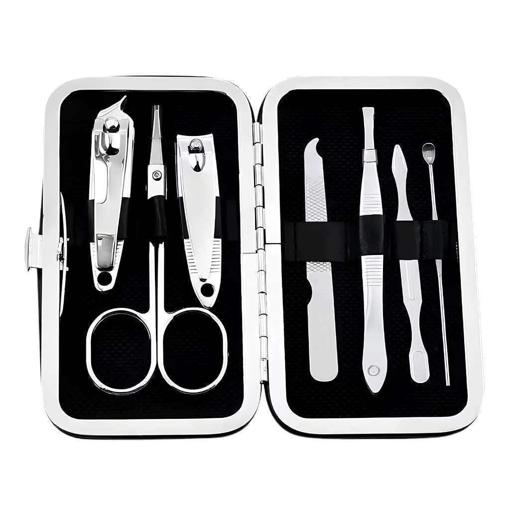 Kit de Manicure Compacto com Cortador de Unhas, Pinça e Tesoura su em Oferta na Shopee