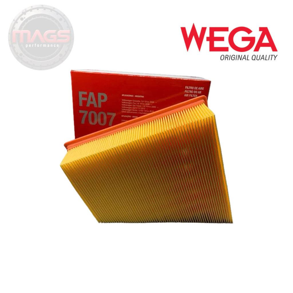 Filtro Ar Gol / Fox / Saveiro / Voyage / CrossFox / 1.6 8v FAP7007 ORIGINAL Wega