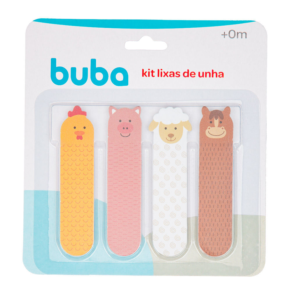 Kit Lixas de Unha Buba Fazendinha +0 Meses Estampas Sortidas 4 Unidades em Oferta na Shopee