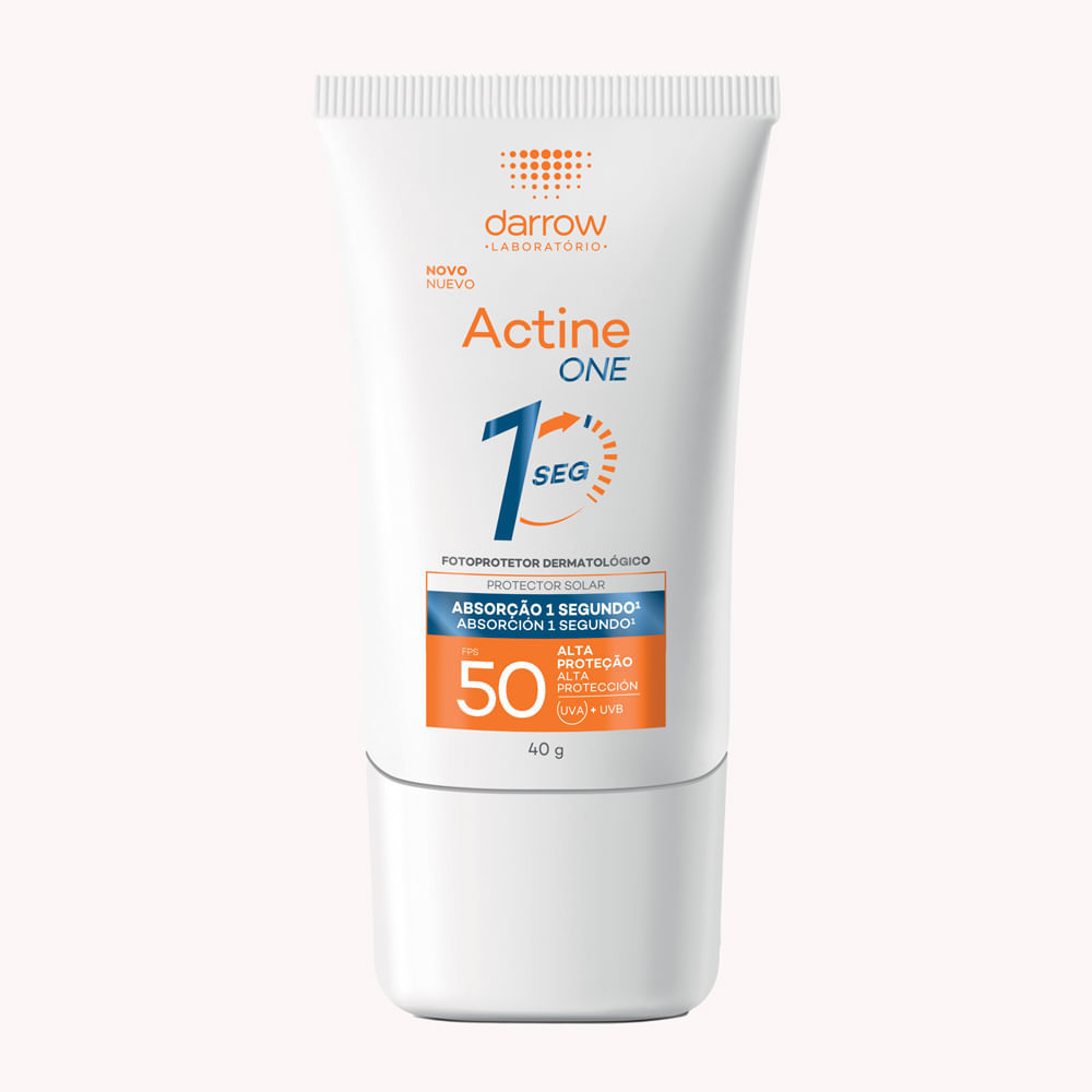 Protetor Solar Facial Actine One FPS 50 Sem Cor 40g em Oferta na Shopee