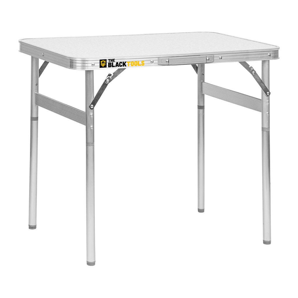 Mesa Pequena Dobrável Camping Alumínio 60x45cm Vira Maleta Cor Prateado em Oferta na Shopee