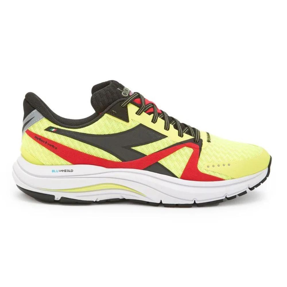 Tênis Masculino Diadora Mythos Blushield 8 Vortice Amarelo em Oferta na Shopee