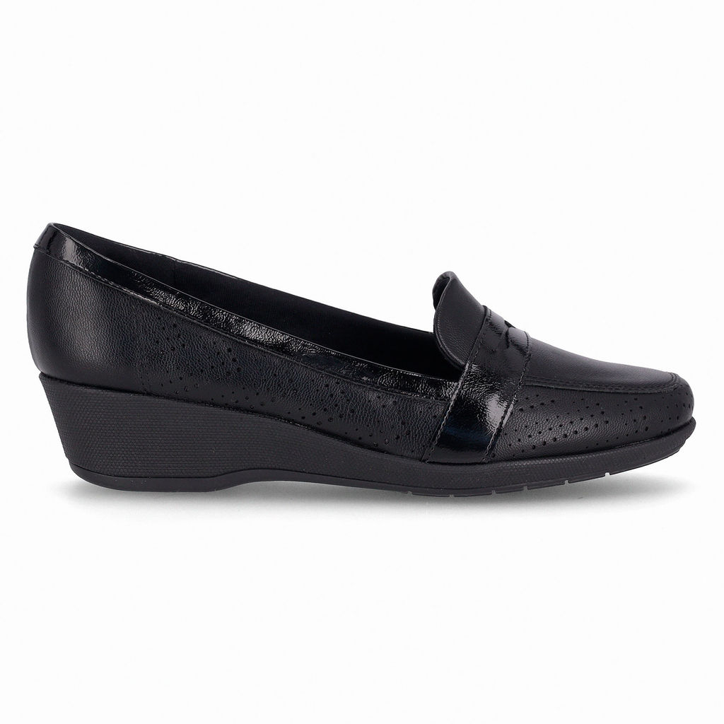 Loafer Ivone Anabela Médio Preto