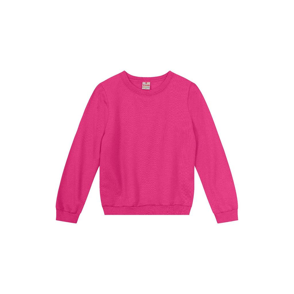 Blusão infantil menina em moletom brandili em Oferta na Shopee