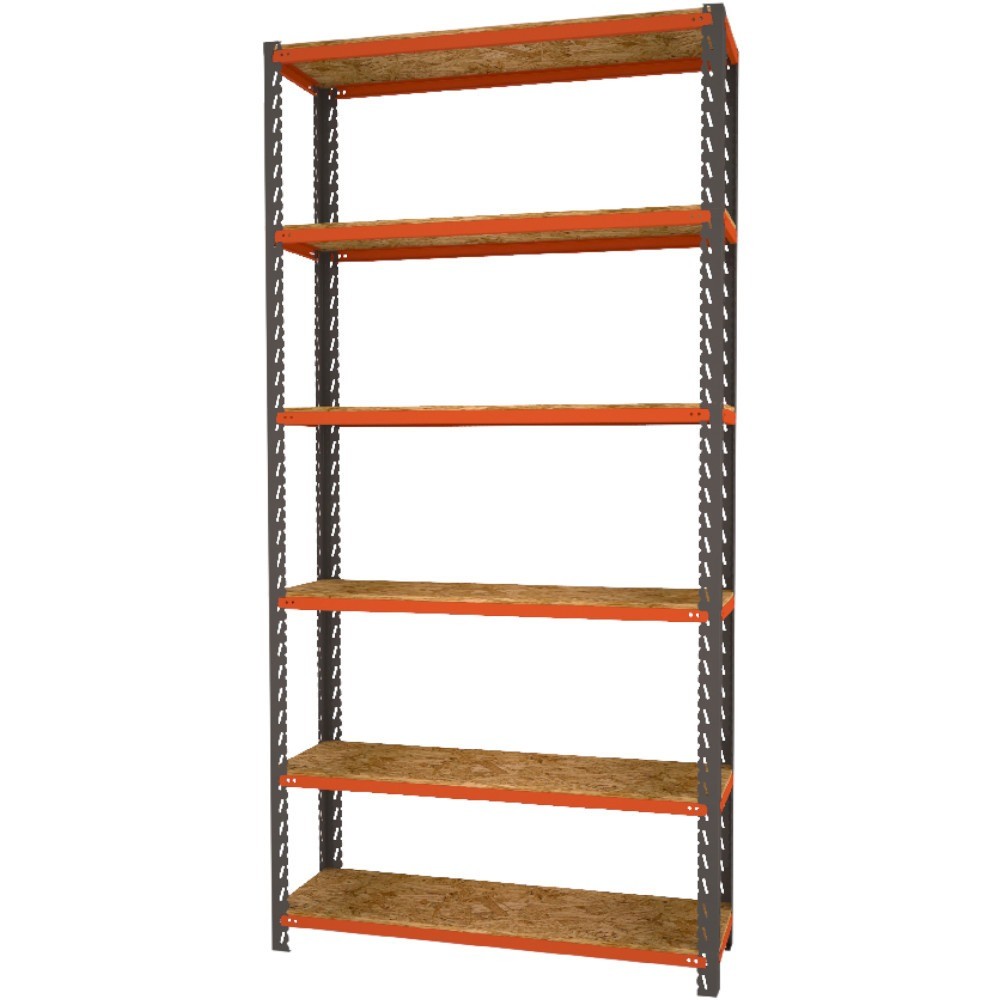 Estante desmontável 1000 x 300 x 1950 mm com 6 prateleiras - 40300