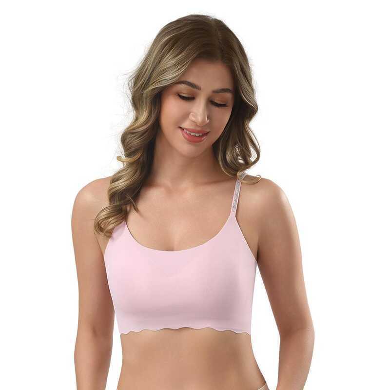 Z&D Lingerie Top Sem Aro com Bojo Alças em Strass Sofisticação e Conforto 22129