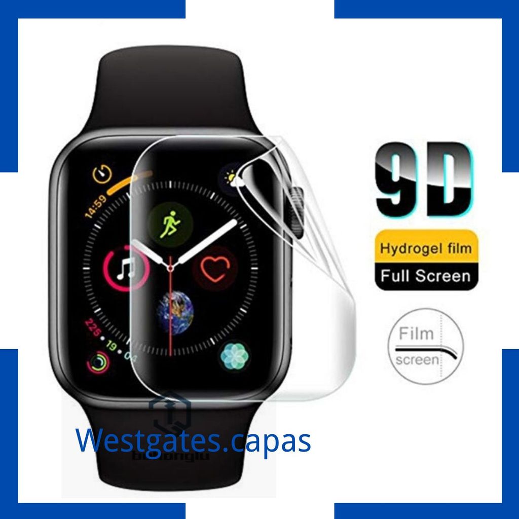 Pelicula de gel TPU Apple watch 38/40/42/44mm Watch7 41/45mm em Oferta na Shopee