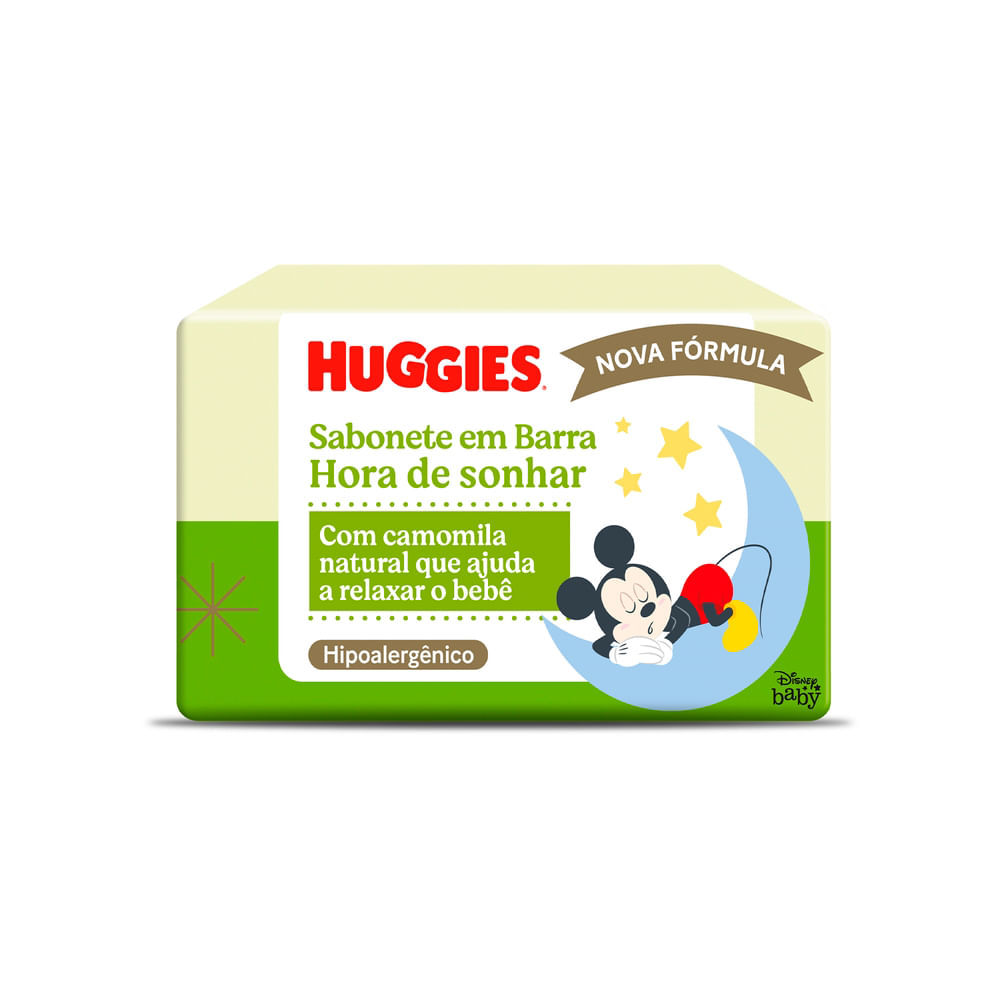 Sabonete em Barra Huggies Hora de Sonhar para bebê 75g em Oferta na Shopee