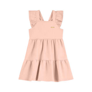 Vestido Infantil Menina Texturizado Laço Colorittá Rosa em Oferta na Shopee