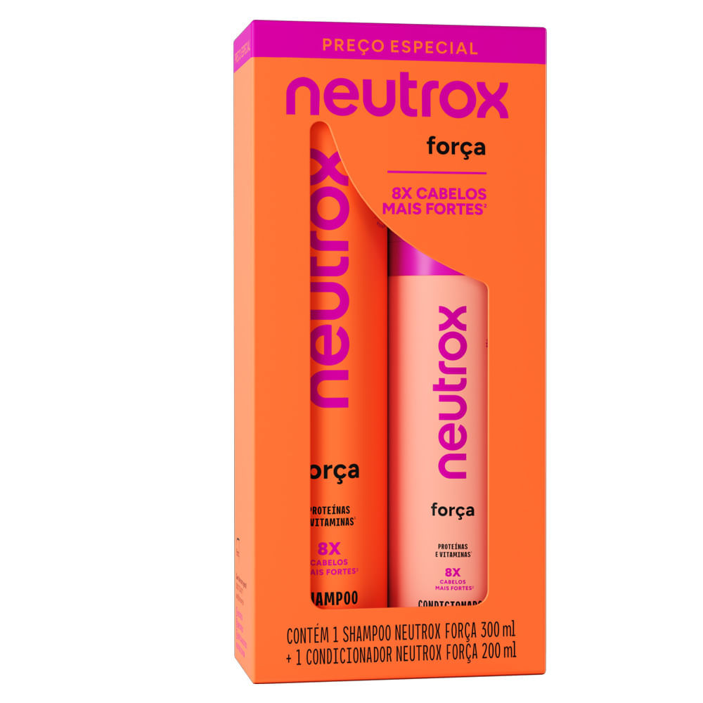 Kit Shampoo 300ml + Condicionador 200ml Neutrox Força em Oferta na Shopee