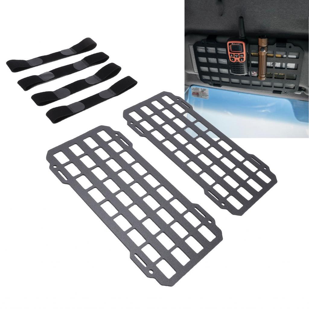 3clife-BR 2 peças viseira solar painel molle organizador ferramenta coldre bolsa suporte rack de engrenagem para bolsa