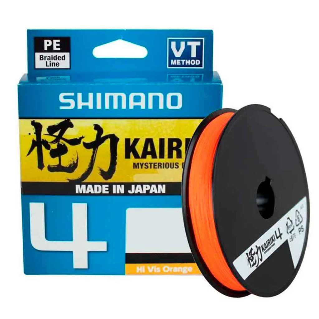 Linha Multifilamento Shimano Kairiki 4x Original Laranja 150M Resistente Linha de Pesca Shimano
