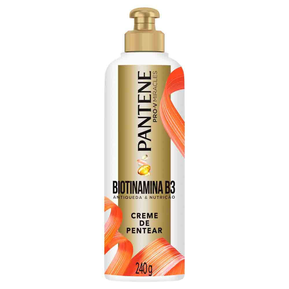 Creme de Pentear Pantene PRO-V Miracles Antiqueda & Nutrição Biotinamina B3 240g em Oferta na Shopee
