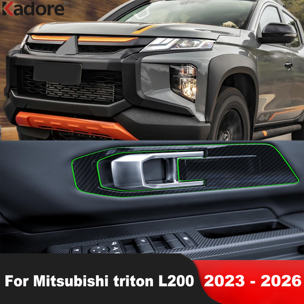 Painel De Interruptor De Elevação Da Janela Do Carro Para Mitsubishi triton L200 2023-2025 2026 Maçaneta Porta Interior