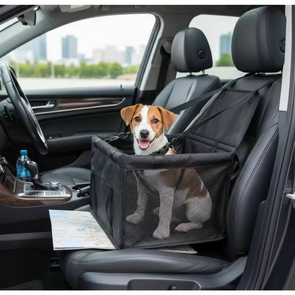 Assento Cadeira Pet Para Carros Transporte Cães e Gatos Raças pequenas Viagem- Envio 24HRS!