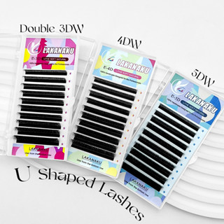 Cílios Lakanaku Fio a Fio U, YY, W 3D 4D 5D – Extensão de Cílios Profissional Lash em Oferta na Shopee