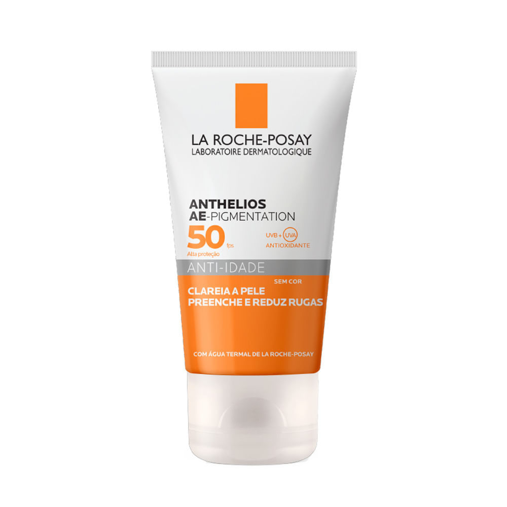 Protetor Solar Anthelios Anti-idade AE-Pigmentation Clareador FPS 50 40g em Oferta na Shopee