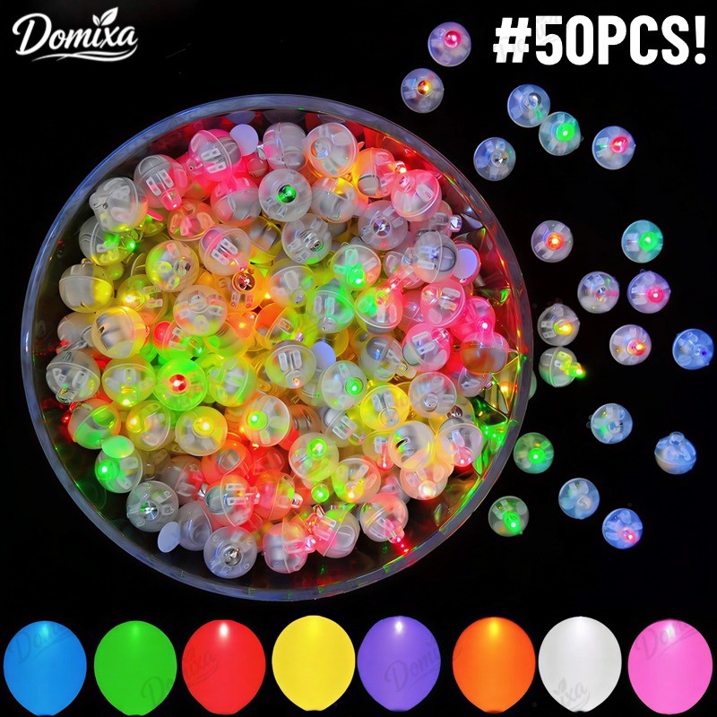 50pcs Luzes De Balão Led Bola Minúsculas Para Mini Lâmpada LED Bateria Minúscula Para Lado Ou Escrivaninha Natal-DO em Oferta na Shopee