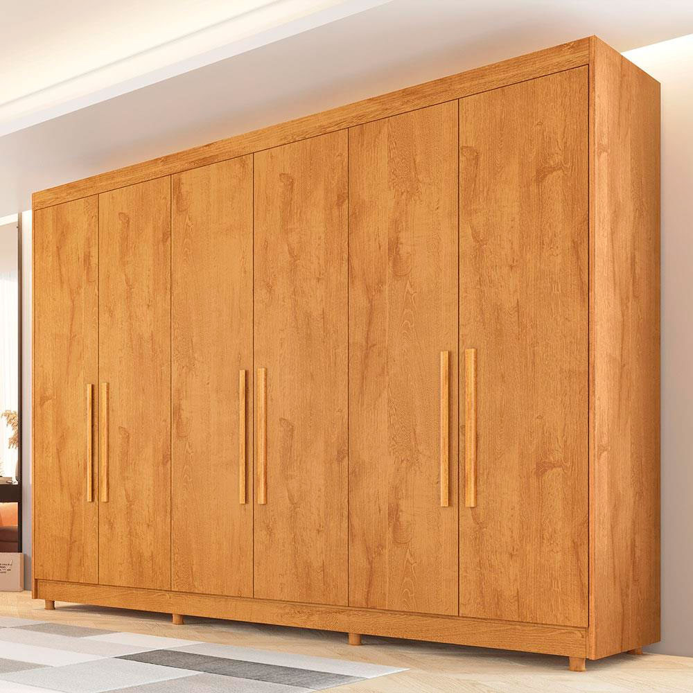 Guarda-Roupa Casal Europa Palermo com 6 Portas e 6 Gavetas