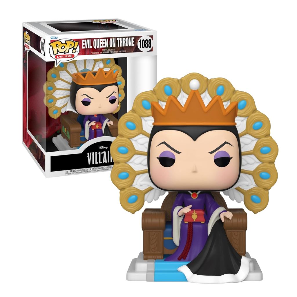 Funko Pop! Deluxe Evil Queen On Throne 1088 (Rainha Má) - Disney Vilões Novo Original