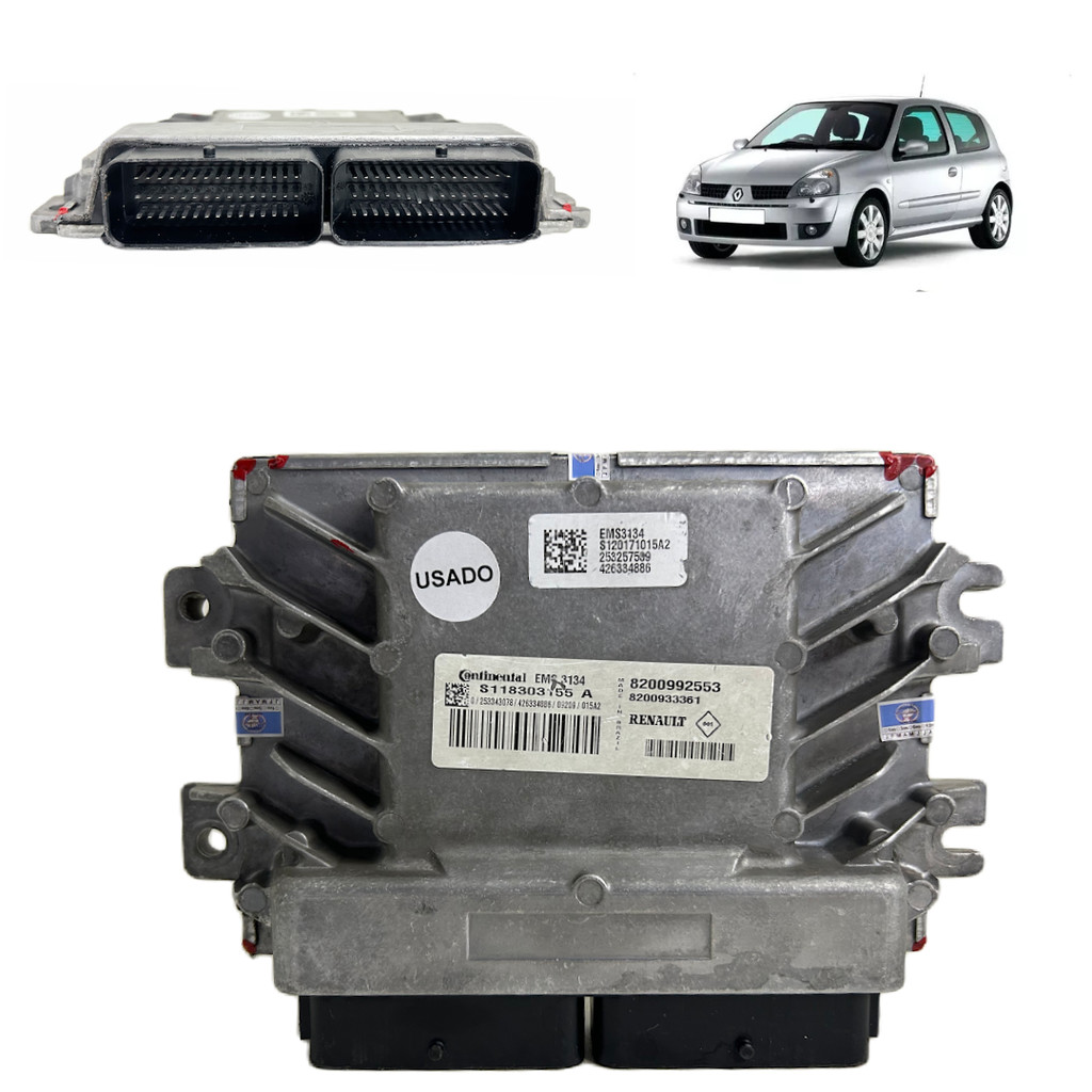 Modulo injeção Renault clio kangoo 1.6 flex-S118303155A