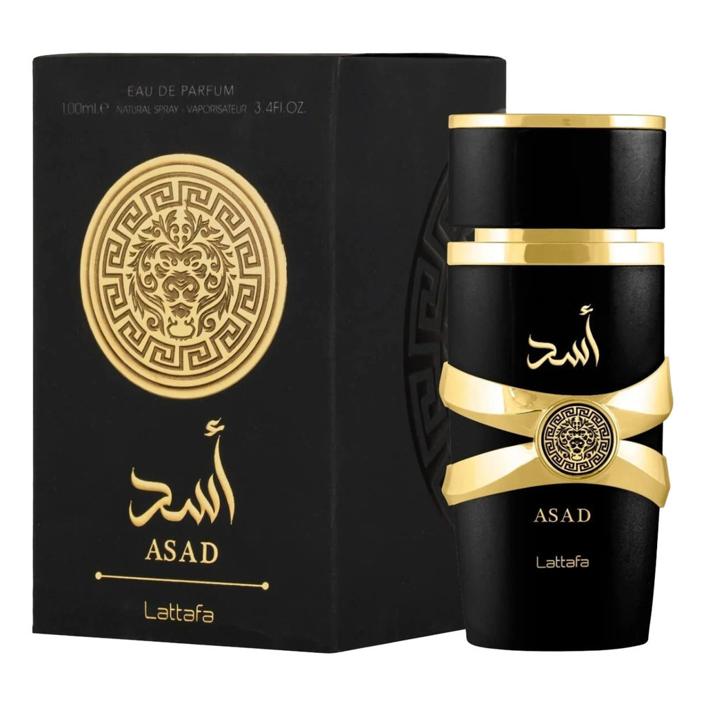 Lattafa Asad Perfume Masculino 100ml Eau de Parfum Fragrância Intensa em Oferta na Shopee