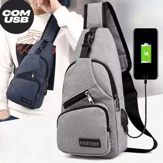 Bolsa Mochila De Peito Tiracolo Pochete Bolsa Impermeável Transversal Masculina