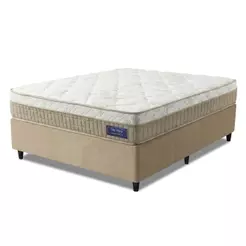 Cama Box Colchão Casal Molas Ensacadas Euro In Natural Confort 138x188x63cm