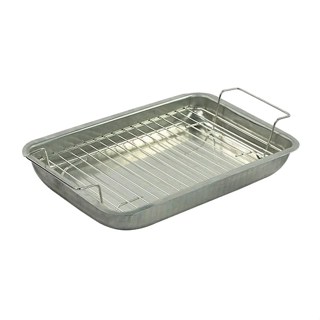 Escorredor de Frituras Simples e Assadeira P 24x38cm em Oferta na Shopee