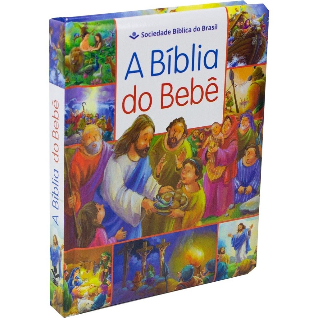 A Bíblia Do Bebê | Letra Normal | TNL | Capa Dura Ilustrada Azul em Oferta na Shopee