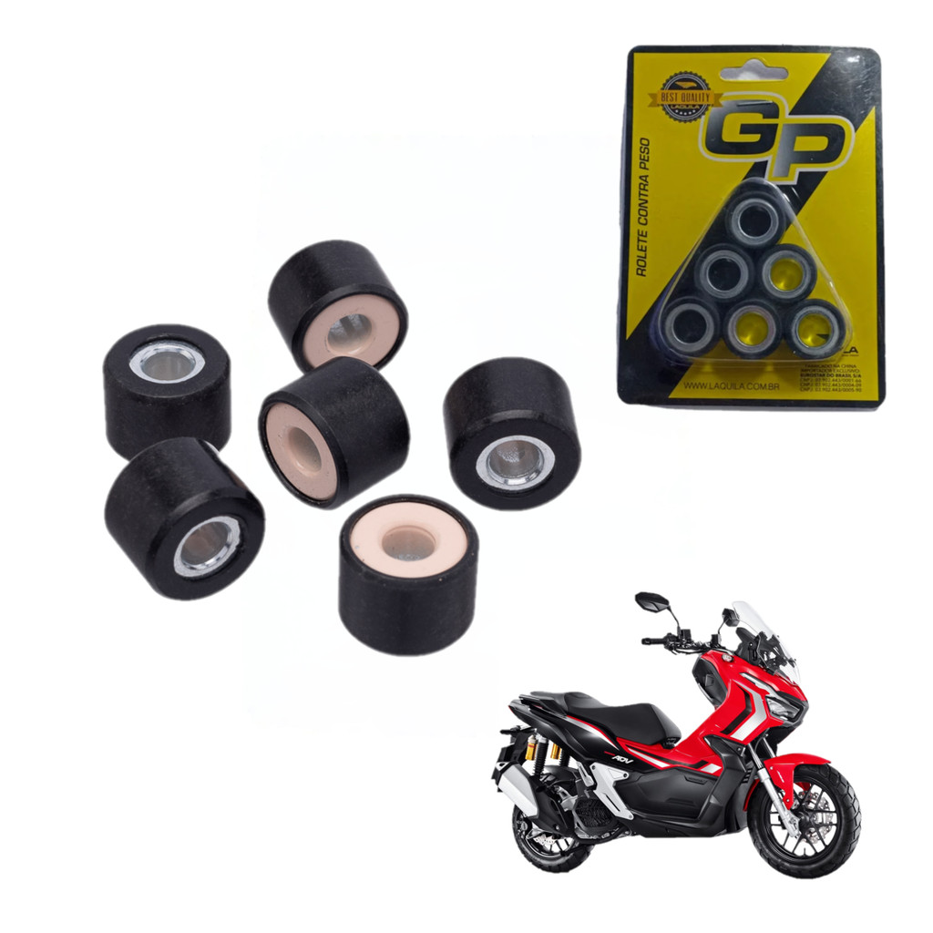 Kit 06 Roletes Contra Peso Adv 150 2021 2022 2023 2024 Original